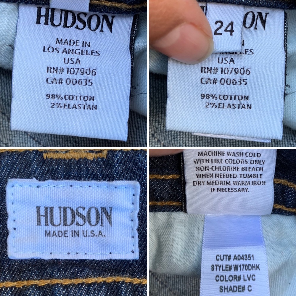 Hudson signature bootcut flare dark wash jeans - Picture 13 of 16